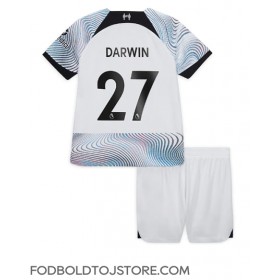 Liverpool Darwin Nunez #27 Udebanesæt Børn 2022-23 Kortærmet (+ Korte bukser)